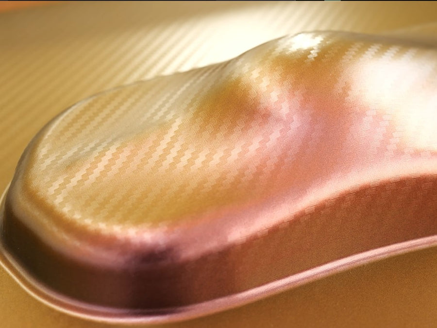 3D Chameleon Purple Carbon Fiber Car Wrap