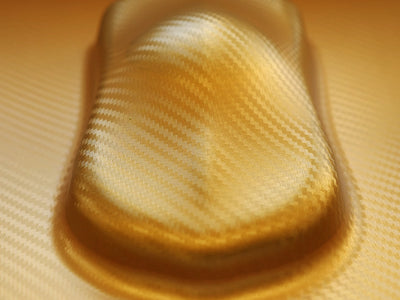 Rwraps 3D Gold Carbon Fiber Vinyl Film~Rwraps 3D Gold Carbon Fiber Car Wrap~0