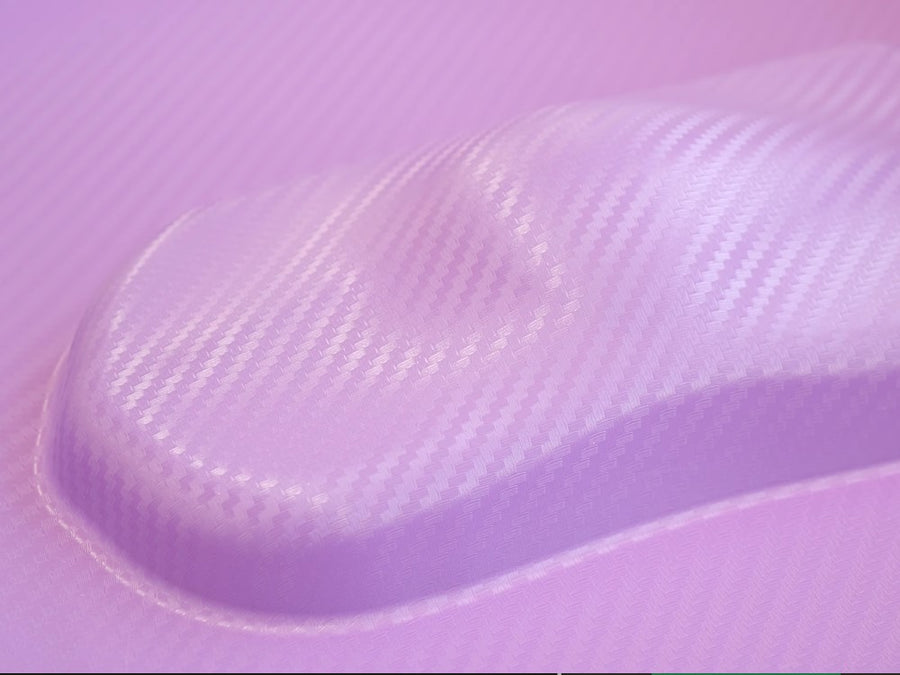 3D Purple Carbon Fiber Car Wrap