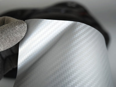Rwraps 3D Silver Carbon Fiber Vinyl ~Rwraps 3D Silver Carbon Fiber Vinyl Wrap~1