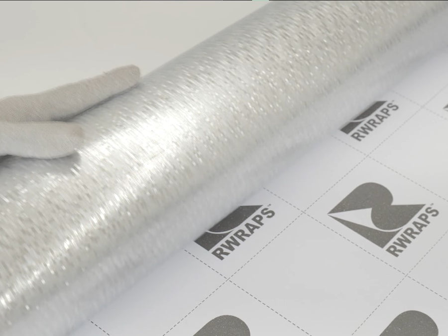 3D Silver Digital Carbon Fiber Vinyl