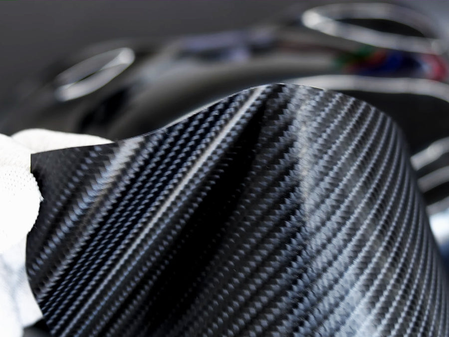 Rwraps 4D Black Carbon Fiber Film~Rwraps 4D Black Carbon Fiber Vinyl Sheet~1