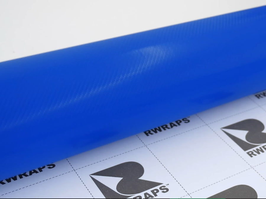 4D Blue Carbon Fiber vinyl