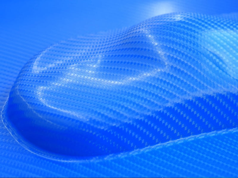4D Blue Carbon Fiber Car Wrap