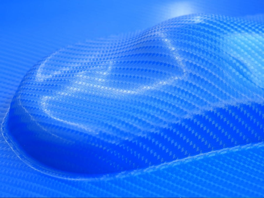 4D Blue Carbon Fiber Car Wrap