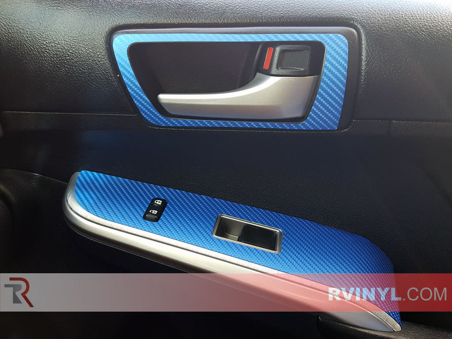 Rwraps™ 4D Carbon Fiber Vinyl Film Wrap - Blue