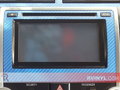 Rwraps™ 4D Carbon Fiber Vinyl Film Wrap - Blue