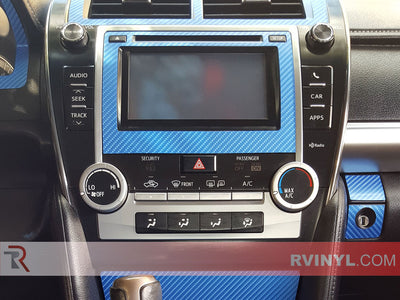 Rwraps™ 4D Carbon Fiber Vinyl Film Wrap - Blue