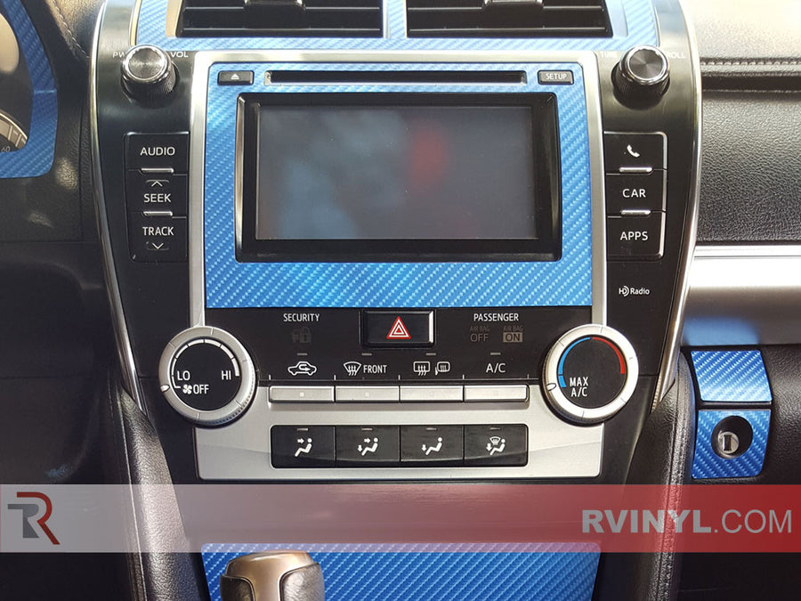 Rwraps™ 4D Carbon Fiber Vinyl Film Wrap - Blue