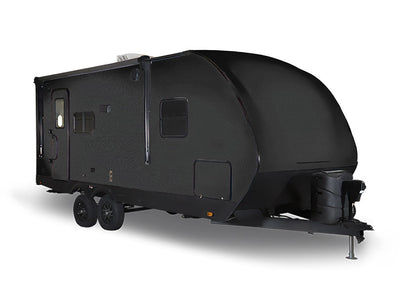 Rwraps 4D Carbon Fiber Black Travel Trailer Wraps