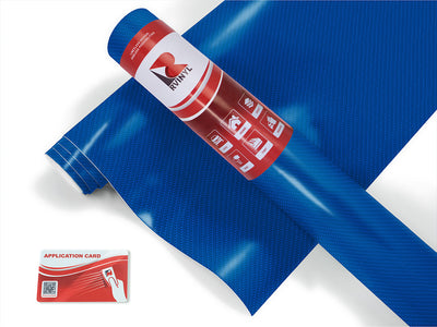 Rwraps 4D Carbon Fiber Blue Go Kart Wrap Color Film
