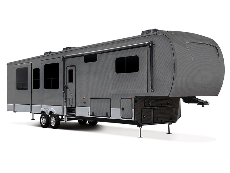 Rwraps 4D Carbon Fiber Gray Truck Camper Vinyl Wraps