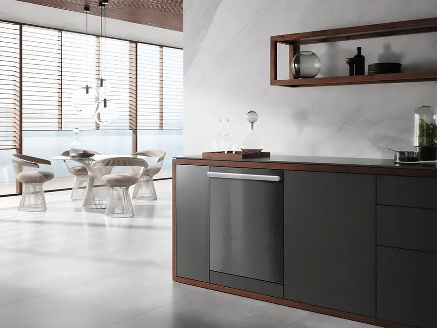 Rwraps™ 4D Carbon Fiber Gray Wrapped Dishwasher Example