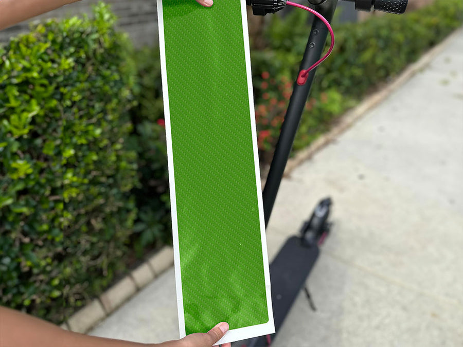 Rwraps 4D Carbon Fiber Green DIY Electric Scooter Wraps