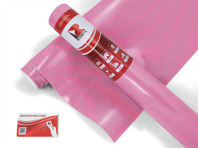 Rwraps 4D Carbon Fiber Pink Vinyl Travel Trailer Wrap