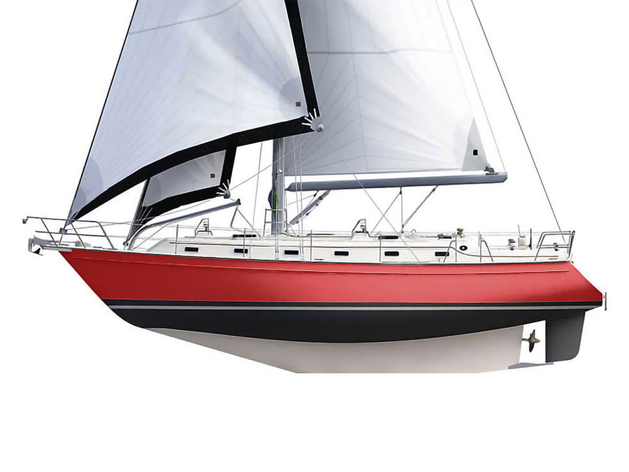 Rwraps 4D Carbon Fiber Red Customized Cruiser Boat Wraps