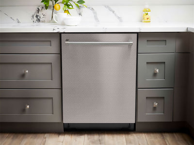 Rwraps™ 4D Carbon Fiber Silver Dishwasher Wraps