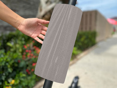 Rwraps 4D Carbon Fiber Silver Do-It-Yourself E-Scooter Wraps