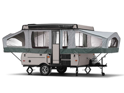 Rwraps 4D Carbon Fiber Silver Pop-Up Camper