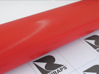 4D Red Carbon Fiber Vinyl