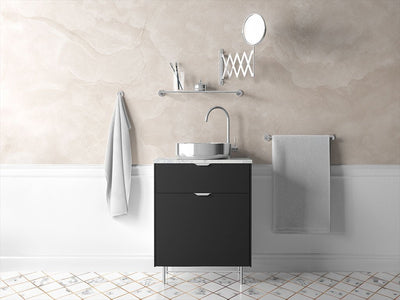 Rwraps™ 5D Carbon Fiber Epoxy Black Bathroom Cabinet Wraps
