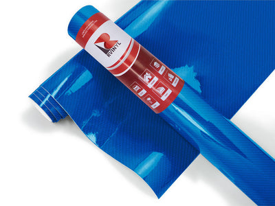 Rwraps 5D Carbon Fiber Epoxy Blue Van Wrap Color Film