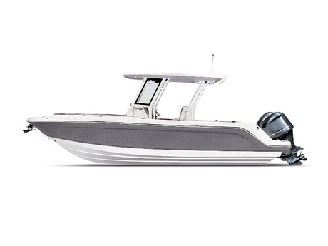 Rwraps 5D Carbon Fiber Epoxy Silver Motorboat Wraps