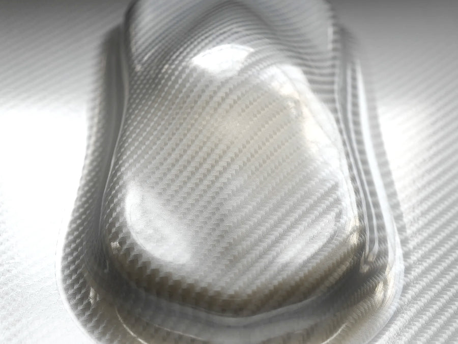 Rwraps 5D Epoxy Silver Carbon Fiber Film~Rwraps 5D Epoxy Silver Carbon Fiber Car Wrap~4