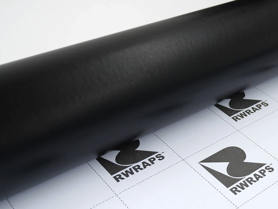 Rwraps Black Leather Film~Rwraps Black Leather Vinyl Roll~1