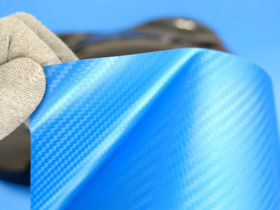 Rwraps Blue Carbon Fiber Film~Rwraps Blue Carbon Fiber Vinyl Sheet~0