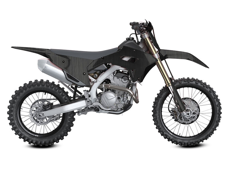 Rwraps Brushed Aluminum Black Do-It-Yourself Dirt Bike Wraps