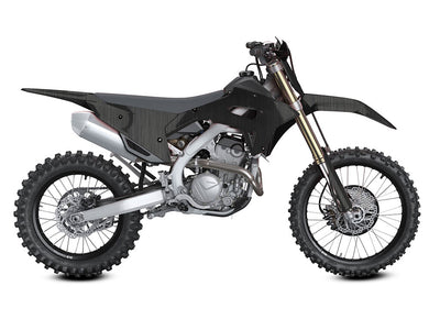 Rwraps Brushed Aluminum Black Do-It-Yourself Dirt Bike Wraps