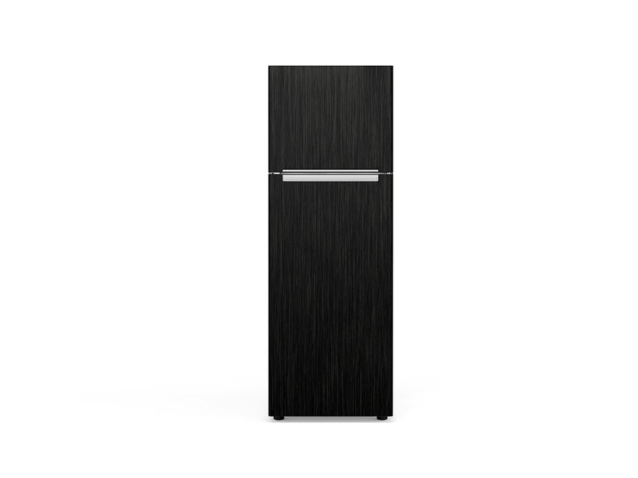 Rwraps Brushed Aluminum Black DIY Refrigerator Wraps