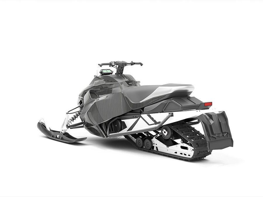 Rwraps Brushed Aluminum Black Snowmobile Vinyl Wraps