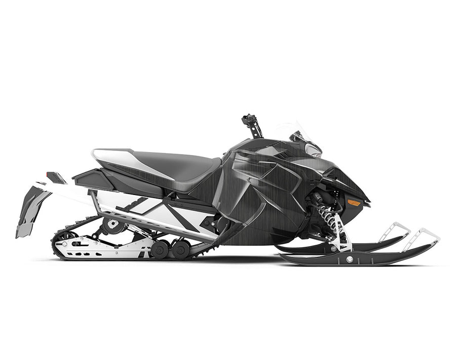 Rwraps Brushed Aluminum Black Do-It-Yourself Snowmobile Wraps