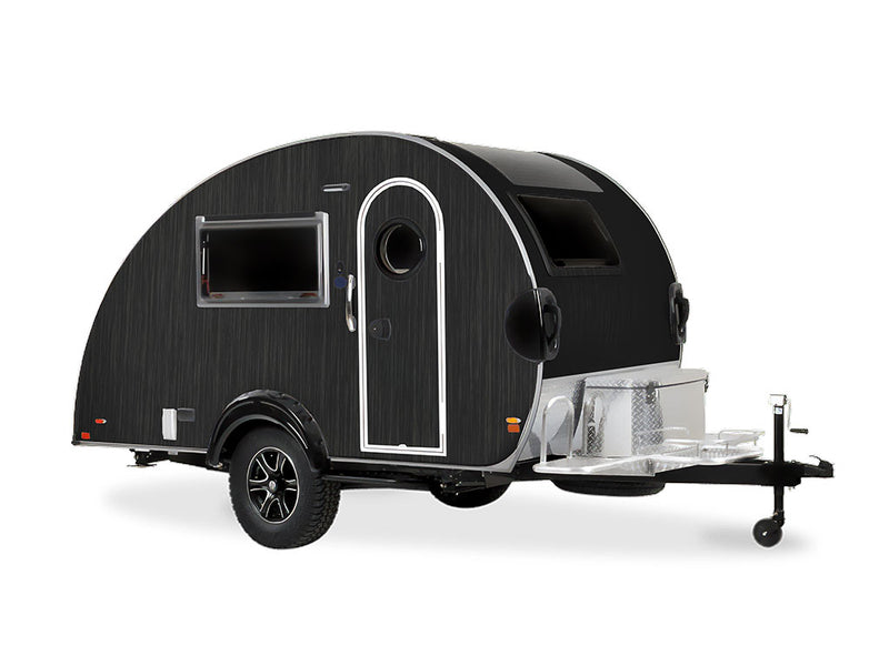 Rwraps Brushed Aluminum Black Do-It-Yourself Truck Camper Wraps