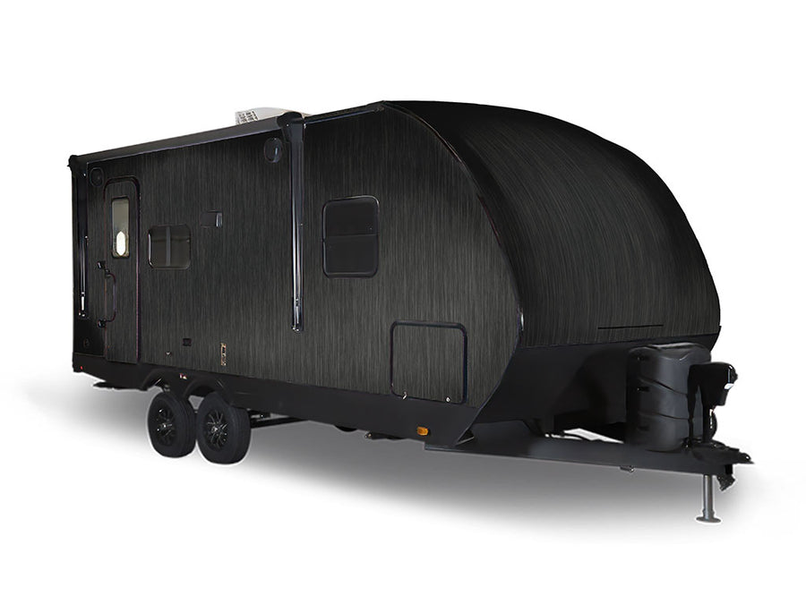 Rwraps Brushed Aluminum Black 5th Wheel Travel Trailer Wraps