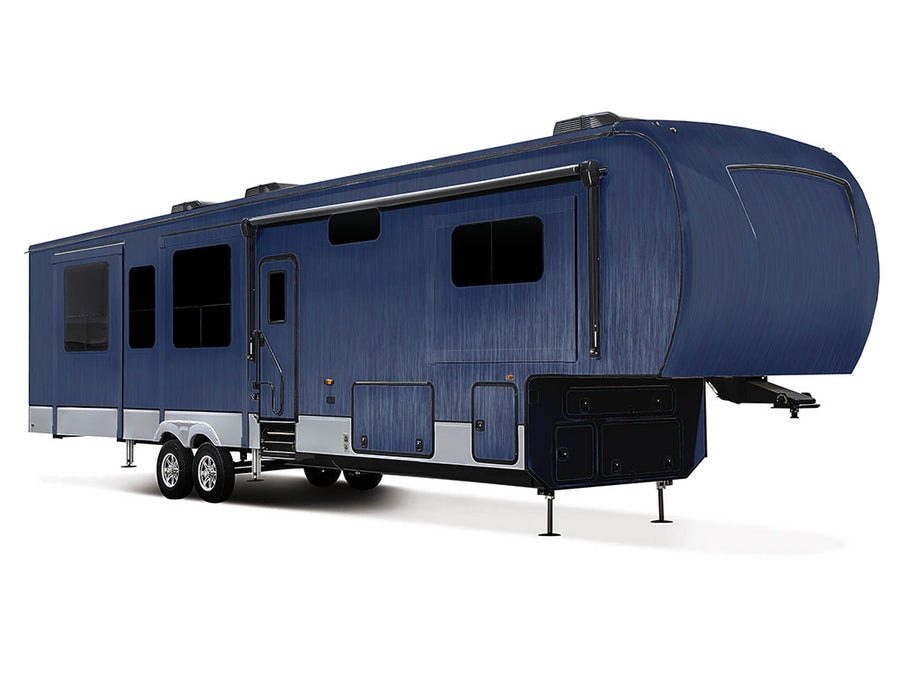 Rwraps Brushed Aluminum Blue Do-It-Yourself 5th Wheel Travel Trailer Wraps
