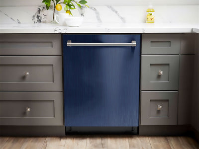 Rwraps™ Brushed Aluminum Blue Dishwasher Wraps