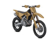 Rwraps Brushed Aluminum Gold Dirt Bike Wraps