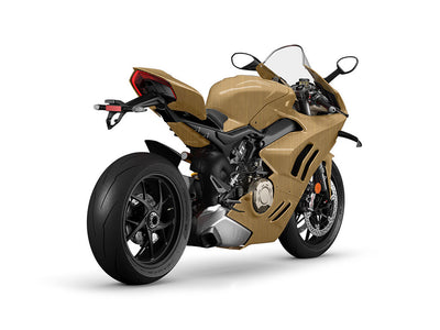Rwraps Brushed Aluminum Gold DIY Motorcycle Wraps