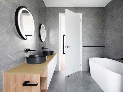 Rwraps™ Brushed Aluminum Gold Bathroom Countertop Wraps