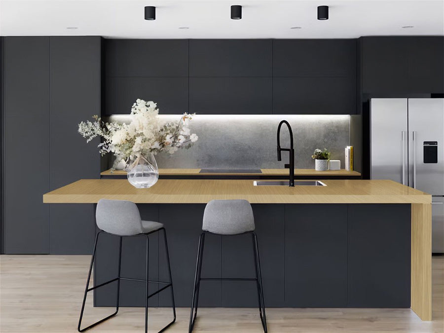 Rwraps™ Brushed Aluminum Gold Kitchen Countertop Wraps