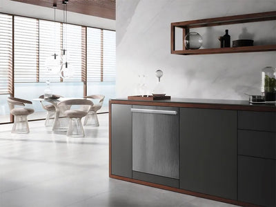 Rwraps™ Brushed Aluminum Gray Wrapped Dishwasher Example