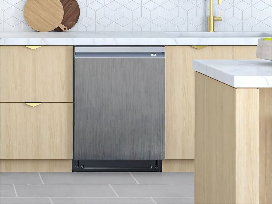 Rwraps™ Brushed Aluminum Gray Custom Dishwasher Cover