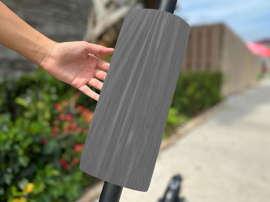 Rwraps Brushed Aluminum Gray Do-It-Yourself E-Scooter Wraps