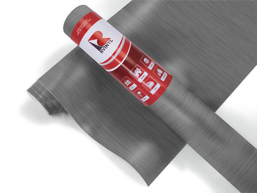 Rwraps™ Brushed Aluminum Gray Wheel Wrap Roll