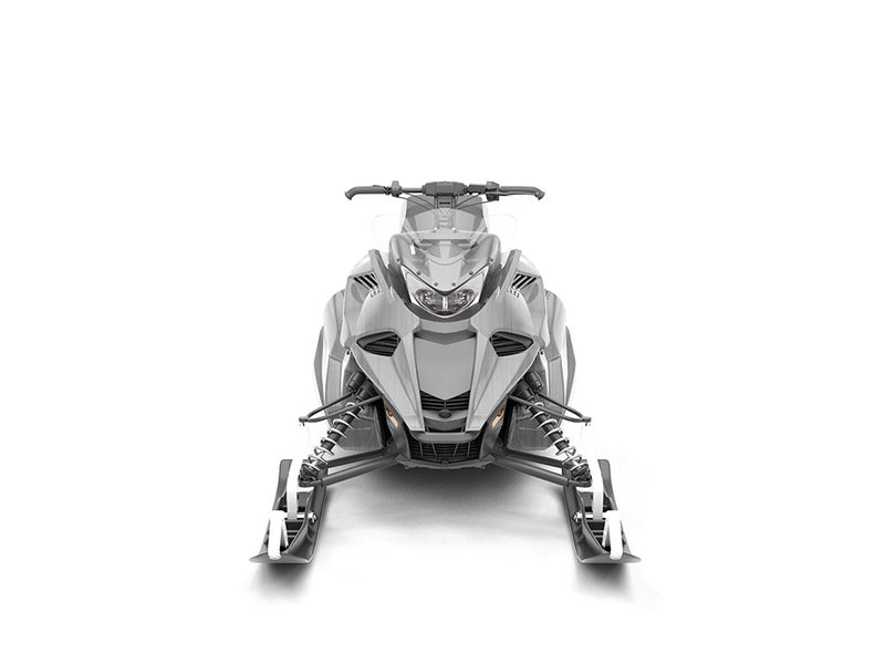 Rwraps Brushed Aluminum Gray DIY Snowmobile Wraps