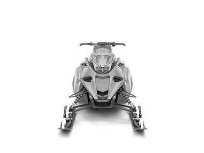 Rwraps Brushed Aluminum Gray DIY Snowmobile Wraps