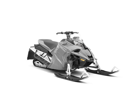 Rwraps™ Brushed Aluminum Gray Vinyl Snowmobile Wrap